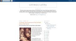 Desktop Screenshot of liturgialatina.blogspot.com