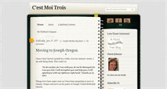 Desktop Screenshot of cestmoitrois.blogspot.com