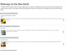 Tablet Screenshot of pathwaystothenewearth.blogspot.com