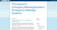 Desktop Screenshot of emergency-messagesystem.blogspot.com