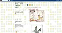 Desktop Screenshot of everyonehatesyou.blogspot.com