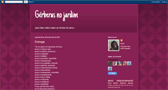 Desktop Screenshot of gerberasnojardim.blogspot.com