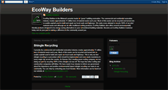Desktop Screenshot of ecowaybuilders.blogspot.com