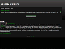 Tablet Screenshot of ecowaybuilders.blogspot.com