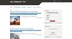 Desktop Screenshot of mcx-ncdex-commodity-trading-tips.blogspot.com