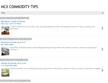 Tablet Screenshot of mcx-ncdex-commodity-trading-tips.blogspot.com