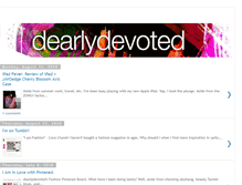 Tablet Screenshot of dearlydevoted.blogspot.com