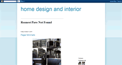 Desktop Screenshot of homedesignandinterior.blogspot.com