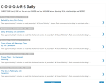 Tablet Screenshot of cougarsdaily.blogspot.com