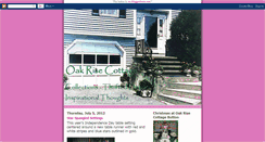 Desktop Screenshot of oakrisecottage.blogspot.com