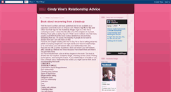 Desktop Screenshot of cindyvinesrelationshipadvice.blogspot.com