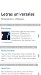 Mobile Screenshot of letrasuniversales.blogspot.com