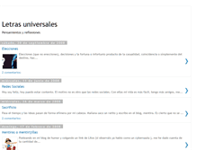 Tablet Screenshot of letrasuniversales.blogspot.com