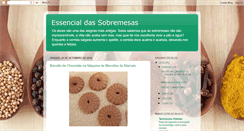 Desktop Screenshot of essencialdassobremesas.blogspot.com