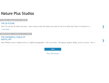 Tablet Screenshot of natureplusstudios.blogspot.com