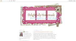 Desktop Screenshot of delightfullyhomemade.blogspot.com