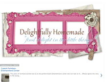 Tablet Screenshot of delightfullyhomemade.blogspot.com