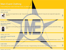 Tablet Screenshot of maineventclothing.blogspot.com