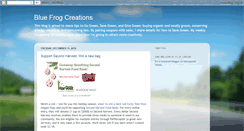 Desktop Screenshot of bluefrogcreations.blogspot.com