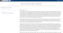 Desktop Screenshot of help-me-fix-my-credit.blogspot.com