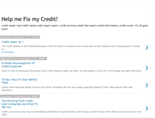 Tablet Screenshot of help-me-fix-my-credit.blogspot.com