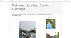 Desktop Screenshot of kdaughanacrylicpaintings.blogspot.com