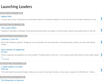 Tablet Screenshot of launchingleaders.blogspot.com