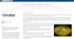 Desktop Screenshot of opendoorcoc.blogspot.com