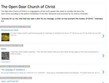 Tablet Screenshot of opendoorcoc.blogspot.com