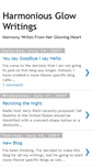 Mobile Screenshot of harmoniousglow.blogspot.com