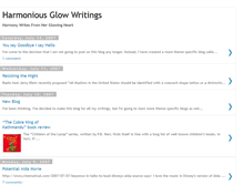 Tablet Screenshot of harmoniousglow.blogspot.com