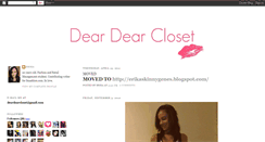 Desktop Screenshot of deardearcloset.blogspot.com