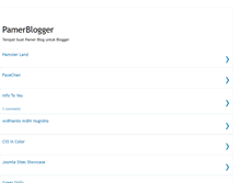 Tablet Screenshot of pamerblogger.blogspot.com