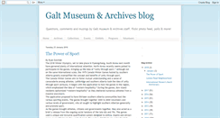 Desktop Screenshot of galtmuseum.blogspot.com