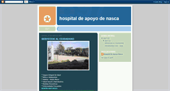 Desktop Screenshot of hospitalnazca.blogspot.com