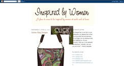 Desktop Screenshot of inspiredbywomen.blogspot.com