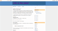 Desktop Screenshot of lifeisnojoke.blogspot.com