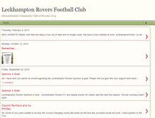 Tablet Screenshot of leckhamptonrovers.blogspot.com