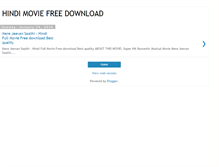 Tablet Screenshot of hindimoviefreedownload.blogspot.com