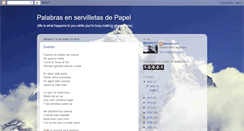 Desktop Screenshot of palabras-en-servilletas-de-papel.blogspot.com