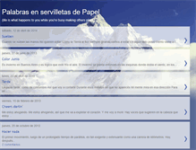 Tablet Screenshot of palabras-en-servilletas-de-papel.blogspot.com