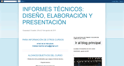 Desktop Screenshot of informestecnicosagostoecuador2011.blogspot.com