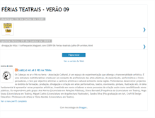 Tablet Screenshot of feriasteatraisverao09.blogspot.com