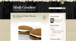 Desktop Screenshot of mostlygoodness.blogspot.com