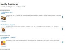 Tablet Screenshot of mostlygoodness.blogspot.com