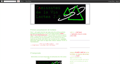 Desktop Screenshot of caminantesdelavialactea2.blogspot.com