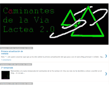 Tablet Screenshot of caminantesdelavialactea2.blogspot.com