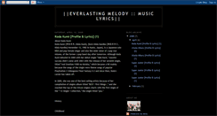 Desktop Screenshot of emelodymusiclyrics.blogspot.com