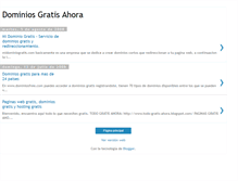 Tablet Screenshot of dominios-gratis-ahora.blogspot.com