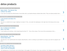 Tablet Screenshot of detox-products-center.blogspot.com